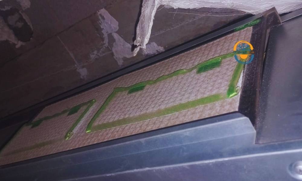 Fuite détectée — filtre abîmé